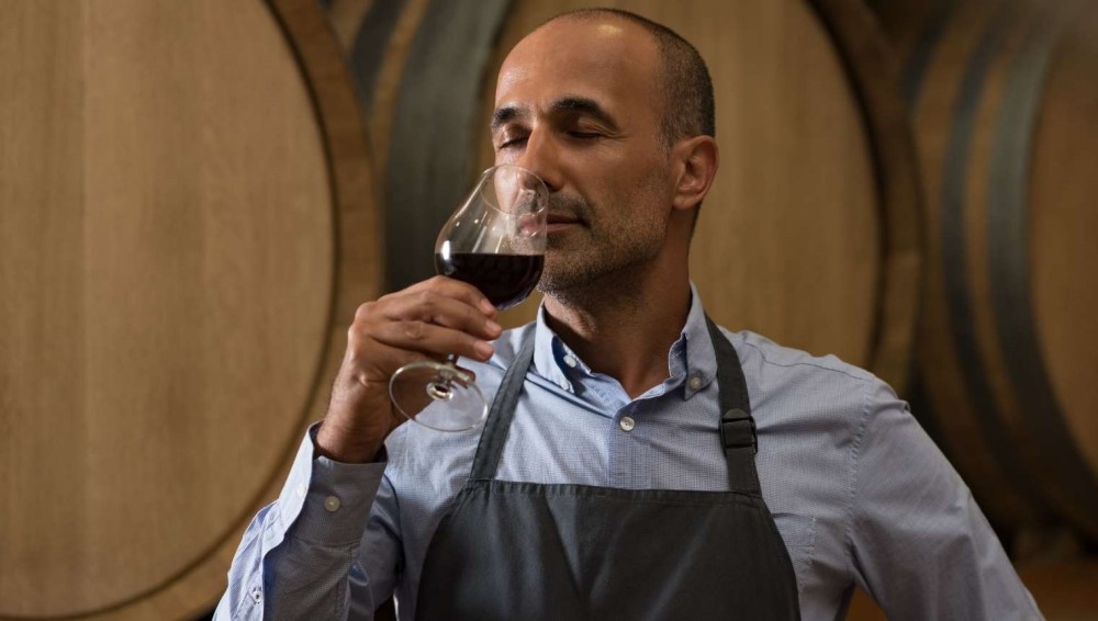 Wine tasting a Montalcino
